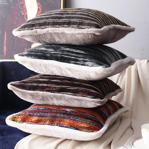 cushion/decorative pillow 2021 sale real plush cushion covers 45*45 cm color stripes decorative pillowcase for sofa decor pillows throw home
cushion/decorative pillow 2021 sale real plush cushion covers 45*45 cm color stripes decorative pillowcase for sofa decor pillows throw home