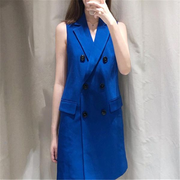 women's vests winter vest women sleeveless blazer waistcoat cardigan ladies blue vintage long jacket korean, Black;white
women's vests winter vest women sleeveless blazer waistcoat cardigan ladies blue vintage long jacket korean, Black;white
