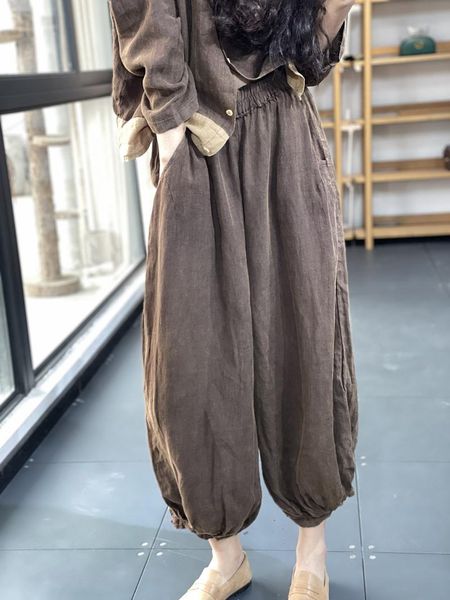 women's pants & capris vintage autumn harem loose thin linen ankle-length solid women bottoms donsignet, Black;white
women's pants & capris vintage autumn harem loose thin linen ankle-length solid women bottoms donsignet, Black;white