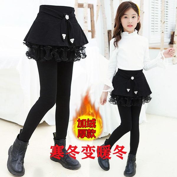 trousers girl warm legging skirt 2021 spring autumn children's outer wear pant fake two-piece plus velvet padded pants trouser, Blue
trousers girl warm legging skirt 2021 spring autumn children's outer wear pant fake two-piece plus velvet padded pants trouser, Blue