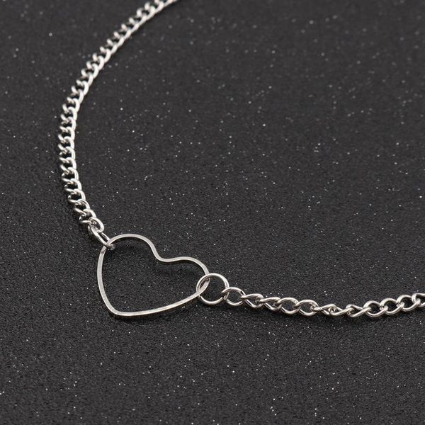 chains four-piece love harajuku hollow necklace female korea 90s beautiful metal collar short cute punk gothic style, Silver
chains four-piece love harajuku hollow necklace female korea 90s beautiful metal collar short cute punk gothic style, Silver