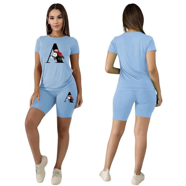 women's tracksuits 26 letters and flower printed causal suit t-shirts shorts classic ladies daily casual sports fashion outfits, Gray
women's tracksuits 26 letters and flower printed causal suit t-shirts shorts classic ladies daily casual sports fashion outfits, Gray