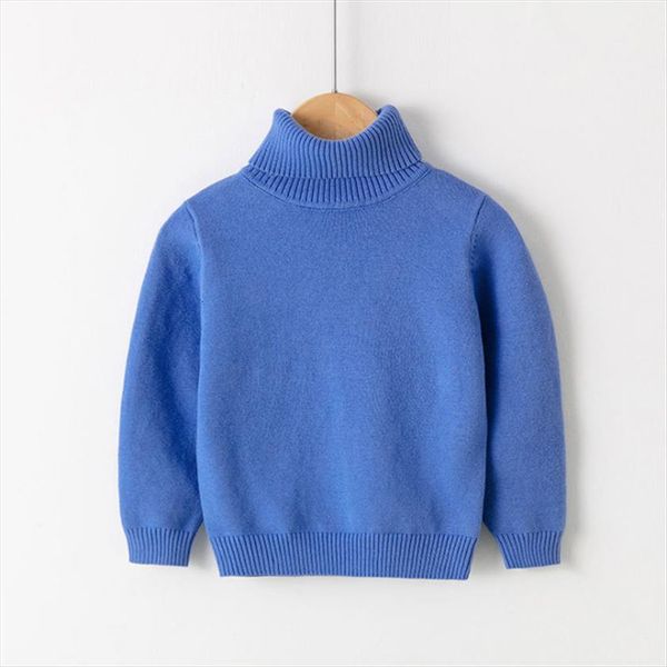 autumn and winter high neck knitted sweater baby girl clothes childrens turtleneck boy solid candy color, Blue
autumn and winter high neck knitted sweater baby girl clothes childrens turtleneck boy solid candy color, Blue
