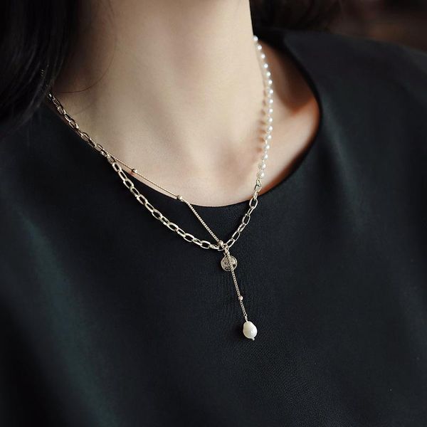 pendant necklaces origin summer japanese asymmetric beaded simulation pearl necklace for women gold chunky chain queen portrait jewellery, Silver
pendant necklaces origin summer japanese asymmetric beaded simulation pearl necklace for women gold chunky chain queen portrait jewellery, Silver
