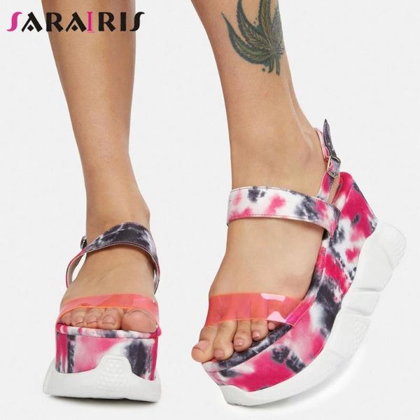 sandals sarairis trendy women mixed color buckle platform wedges casual comfy luxury dress summer shoes for, Black
sandals sarairis trendy women mixed color buckle platform wedges casual comfy luxury dress summer shoes for, Black