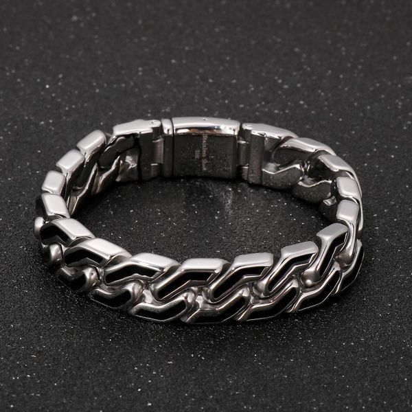 link, chain man's bracelets jewelry 15mm cuban bracelet men stainless steel 316l with black resin trendy bangle jb139274-kjx
link, chain man's bracelets jewelry 15mm cuban bracelet men stainless steel 316l with black resin trendy bangle jb139274-kjx