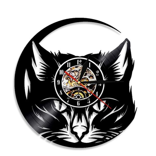 wall clocks meow cat head art clock black record modern design shop decor animals lover home decorative
wall clocks meow cat head art clock black record modern design shop decor animals lover home decorative