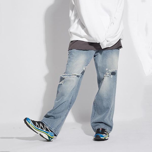 / men and women's wear 2021 streetwear hip-hop loose holes light blue jeans tide spring denim toursers casual 9y1113 men's
/ men and women's wear 2021 streetwear hip-hop loose holes light blue jeans tide spring denim toursers casual 9y1113 men's