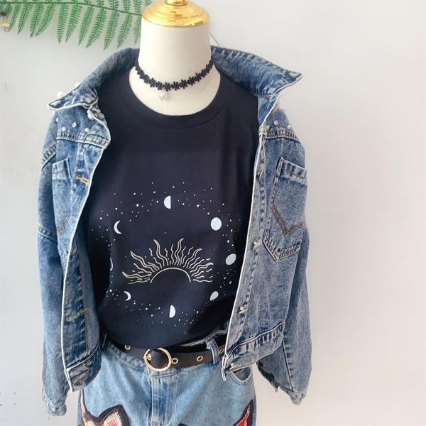 women's t-shirt pudo- sun moon phrase print women harajuku black soulmate never die tshirt punk casual shirts, White
women's t-shirt pudo- sun moon phrase print women harajuku black soulmate never die tshirt punk casual shirts, White