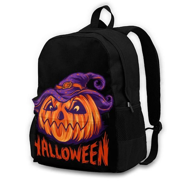 backpack halloween pumpkin with hat backpacks funny casual polyester university soft bags
backpack halloween pumpkin with hat backpacks funny casual polyester university soft bags