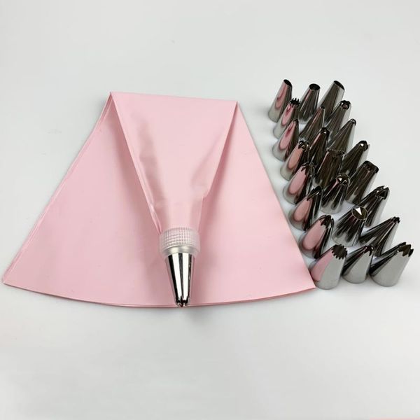 26pcs/set silicone pastry bag tips kitchen diy icing piping cream reusable bags +24 nozzle set cake decorating tools baking &
26pcs/set silicone pastry bag tips kitchen diy icing piping cream reusable bags +24 nozzle set cake decorating tools baking &