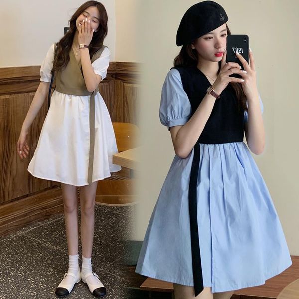 maternity dresses 412# dress summer short sleeves v neck patchwork loose stylish pregnant women mom, White
maternity dresses 412# dress summer short sleeves v neck patchwork loose stylish pregnant women mom, White