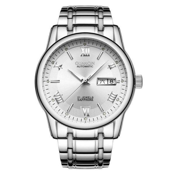wristwatches 2021 guanqin gq10001-3a men's watch authentic fashion trend waterproof simple leisure steel band calendar night light, Slivery;brown
wristwatches 2021 guanqin gq10001-3a men's watch authentic fashion trend waterproof simple leisure steel band calendar night light, Slivery;brown