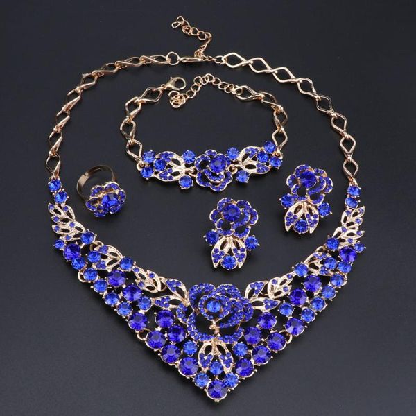 earrings & necklace oeoeos fashion rhinestone crystal wedding jewelry sets for women african set flower bracelet ring, Silver
earrings & necklace oeoeos fashion rhinestone crystal wedding jewelry sets for women african set flower bracelet ring, Silver