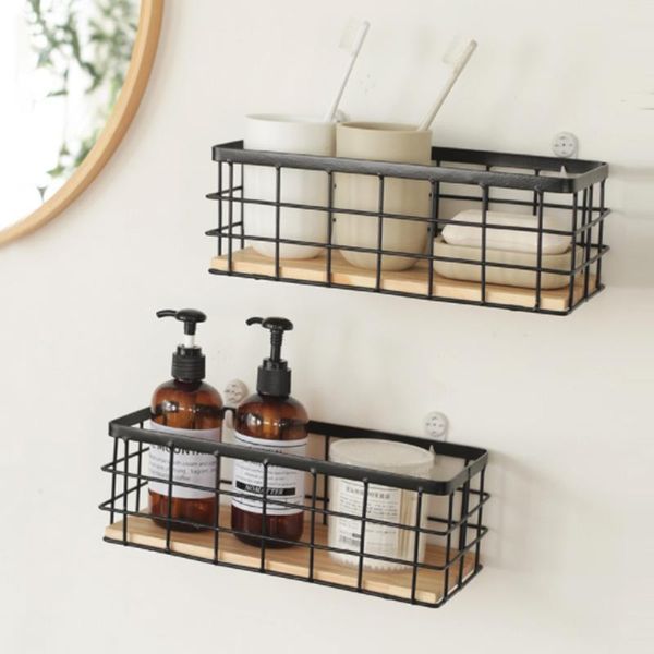 hooks & rails iron wall-mounted bathroom storage basket punch home shelf metal frame hanging rack wall decoration
hooks & rails iron wall-mounted bathroom storage basket punch home shelf metal frame hanging rack wall decoration