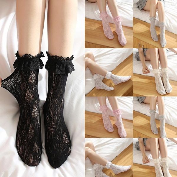 socks h05c cute lolita hollow mesh girls lace japanese style women ruffle ankle, Pink;yellow
socks h05c cute lolita hollow mesh girls lace japanese style women ruffle ankle, Pink;yellow