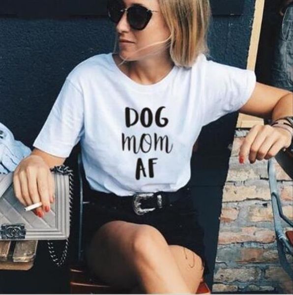 dog mom af print women t shirts cotton funny yong girl street tee 6 colors mf 21, White
dog mom af print women t shirts cotton funny yong girl street tee 6 colors mf 21, White
