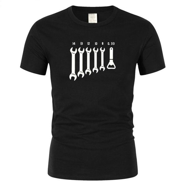 men's t-shirts cotton short sleeve t-shirt with screw wrench open-end printing fashion humorous street clothes, White;black
men's t-shirts cotton short sleeve t-shirt with screw wrench open-end printing fashion humorous street clothes, White;black