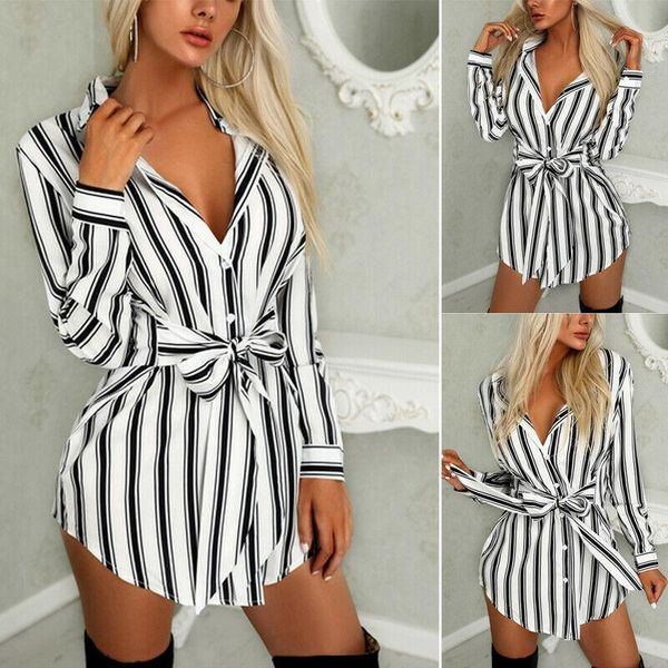 women's blouses & shirts women striped long shirt tunic linen boho ladies summer girl casual, White
women's blouses & shirts women striped long shirt tunic linen boho ladies summer girl casual, White