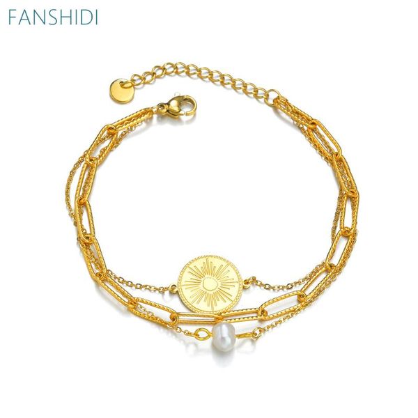 link, chain fanshidi stylish north star pendant bracelet for women multi-layer metal circle charm pearl vintage statement jewelry, Black
link, chain fanshidi stylish north star pendant bracelet for women multi-layer metal circle charm pearl vintage statement jewelry, Black
