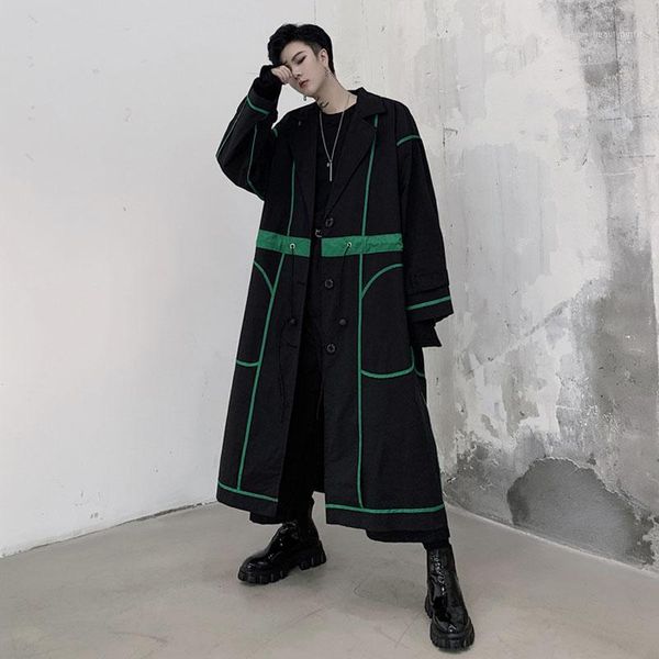 men's trench coats male women couple streetwear hip hop long jacket windbreaker outerwear trenchcoat men green edging loose casual coat, Tan;black
men's trench coats male women couple streetwear hip hop long jacket windbreaker outerwear trenchcoat men green edging loose casual coat, Tan;black