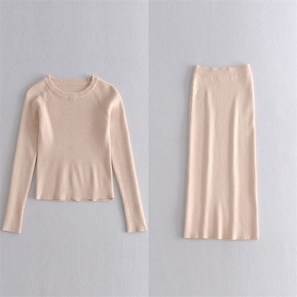 autumn women knitting suits 2-piece sets high elasticity slim sweaters and skirts female casual two pieces set clothing 210513, White
autumn women knitting suits 2-piece sets high elasticity slim sweaters and skirts female casual two pieces set clothing 210513, White