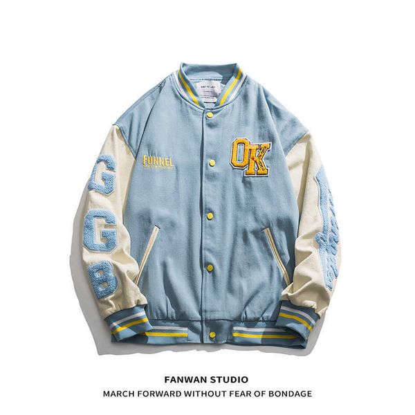 baseball uniform jackets men women autumn hip hop patchwork embroidery streetwear oversized jacket couple varsity jackets 211013, Black;brown
baseball uniform jackets men women autumn hip hop patchwork embroidery streetwear oversized jacket couple varsity jackets 211013, Black;brown