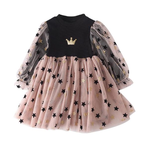 girl's dresses spring autumn kids girls knitted long sleeve mesh dress crown princess party children clothes 2-9y, Red;yellow
girl's dresses spring autumn kids girls knitted long sleeve mesh dress crown princess party children clothes 2-9y, Red;yellow