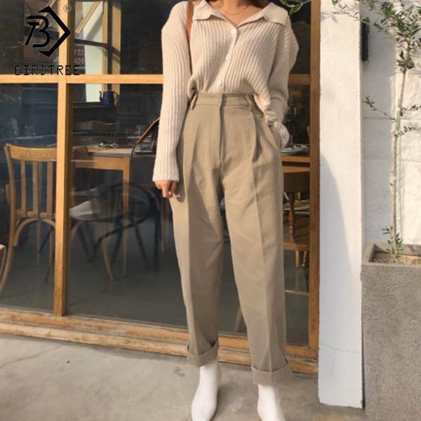 women's pants & capris 2021 spring long pant high waist casual straight solid single-button pockets female full length trousers b9d513s, Black;white
women's pants & capris 2021 spring long pant high waist casual straight solid single-button pockets female full length trousers b9d513s, Black;white
