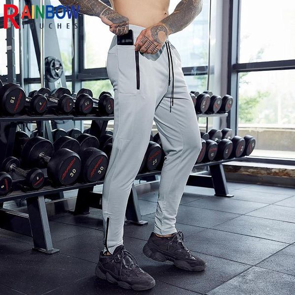 men's pants rainbowtouches gym sports leggings medium elastic youth fashion zipper multi pocket superior quality, Black
men's pants rainbowtouches gym sports leggings medium elastic youth fashion zipper multi pocket superior quality, Black