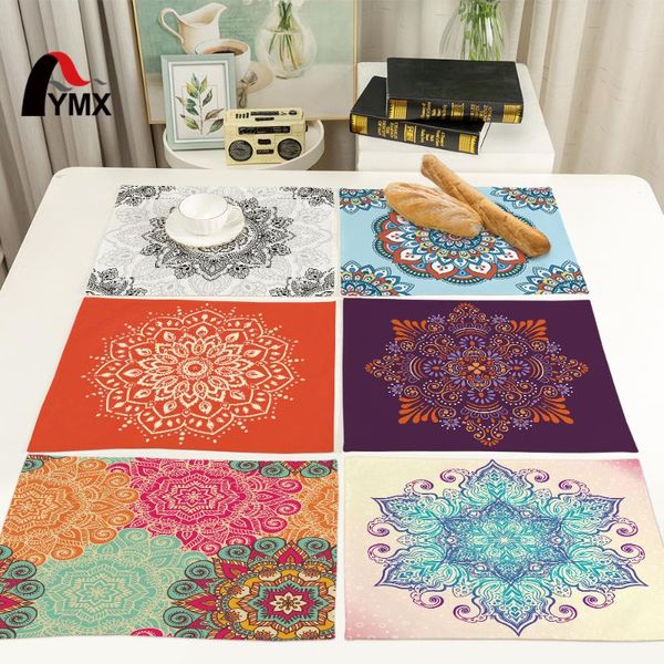 mats & pads fymx mandala placemat multi-color style linen placemats for kitchen coffee dessert tea mat
mats & pads fymx mandala placemat multi-color style linen placemats for kitchen coffee dessert tea mat