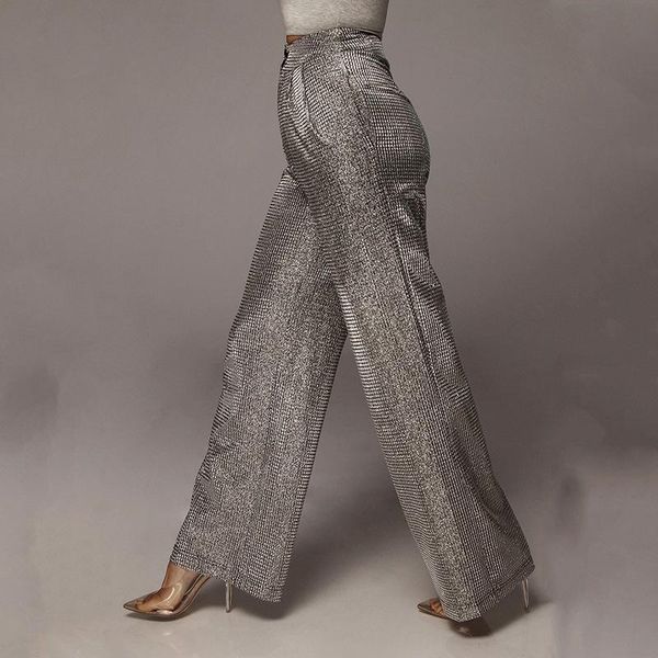 women's pants & capris bbk shinny trousers bling long button wide leg suit elastic waist casual office ladies silver 2021, Black;white
women's pants & capris bbk shinny trousers bling long button wide leg suit elastic waist casual office ladies silver 2021, Black;white