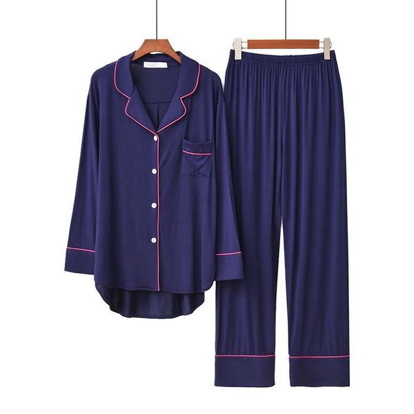 pajama sets long sleeve womens sleepwears solid modal loose breathable soft oversized korean style home clothing comfortable 2pcs, Black;red
pajama sets long sleeve womens sleepwears solid modal loose breathable soft oversized korean style home clothing comfortable 2pcs, Black;red
