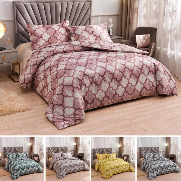 bedding sets luxury style fashion soft bed set 5 colors grid pattern duvet cover with 1/2pcs pillow case us/au/eu 13 size
bedding sets luxury style fashion soft bed set 5 colors grid pattern duvet cover with 1/2pcs pillow case us/au/eu 13 size