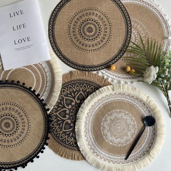 mats & pads 1pcs heat insulation dining table mat 38cm round delicate embroidery dessert pan placemat non-slip coffee cup
mats & pads 1pcs heat insulation dining table mat 38cm round delicate embroidery dessert pan placemat non-slip coffee cup