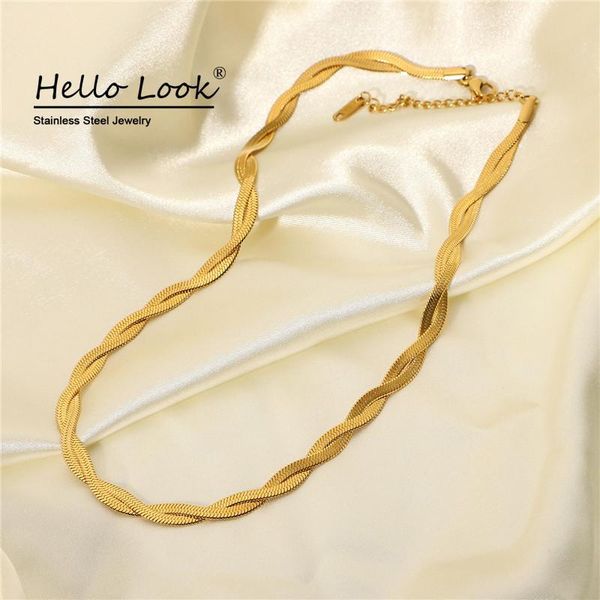 pendant necklaces hellolook crossed flat snake chain necklace for women exquisite 18k gold plated stainless steel double layer, Silver
pendant necklaces hellolook crossed flat snake chain necklace for women exquisite 18k gold plated stainless steel double layer, Silver