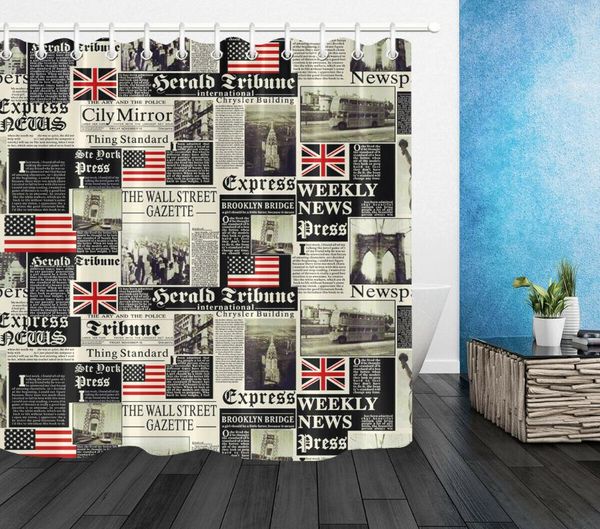 shower curtains vintage old spaper pattern curtain set waterproof fabric
shower curtains vintage old spaper pattern curtain set waterproof fabric