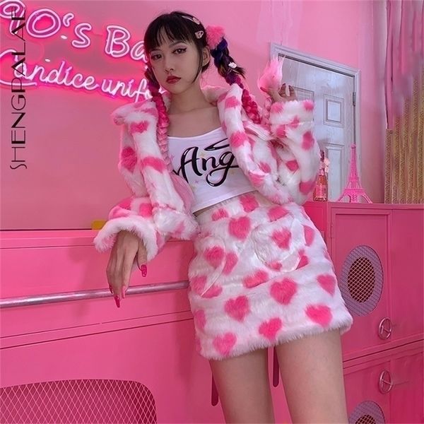 shengpalae y2k lapel long sleeve short velvet jacket and high waist mini plush skirt warm legging 3 pcs sets 5e409 220302, White
shengpalae y2k lapel long sleeve short velvet jacket and high waist mini plush skirt warm legging 3 pcs sets 5e409 220302, White