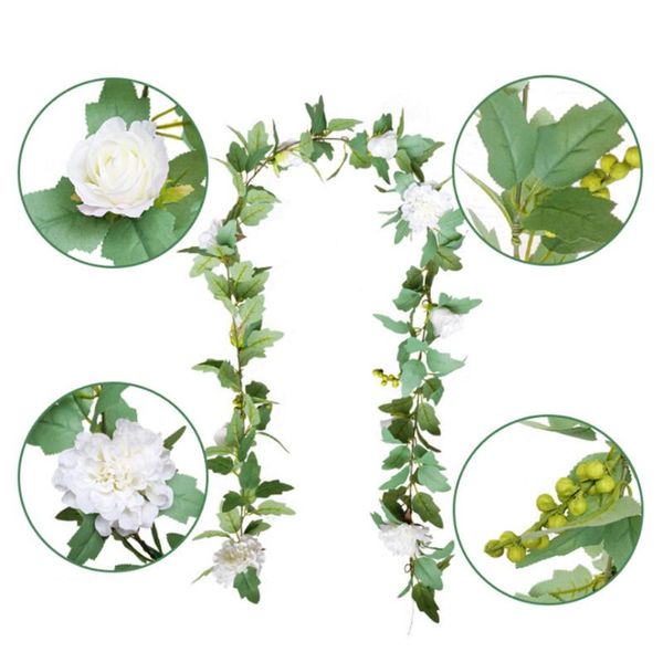 decorative flowers & wreaths hanging greenery vinec silk floral vine artificial rose flower garland home wedding arch wall craft arrangement
decorative flowers & wreaths hanging greenery vinec silk floral vine artificial rose flower garland home wedding arch wall craft arrangement