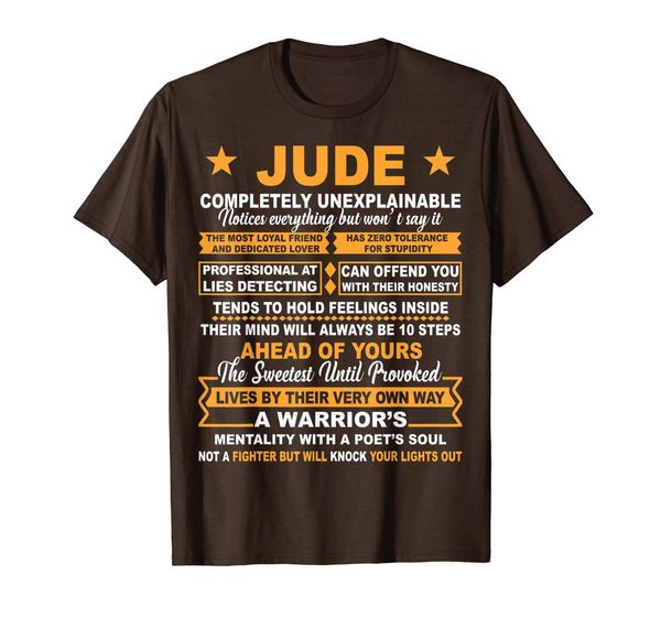 jude completely unexplainable name t-shirt is lifestyle, White;black