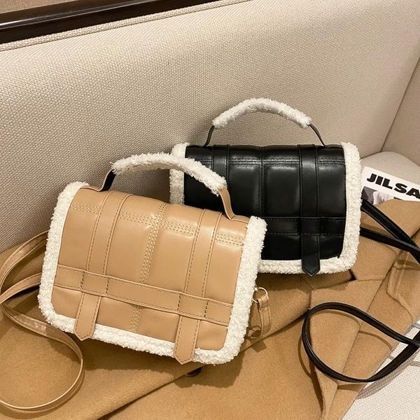 evening bags women's bag winter black lamb wool handbag fashion small square shoulder messenger for women
evening bags women's bag winter black lamb wool handbag fashion small square shoulder messenger for women