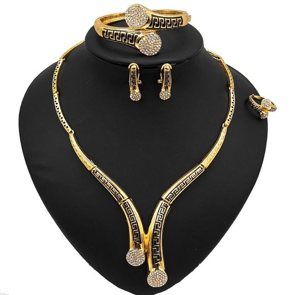 earrings & necklace yulaili 2021 fashion wedding bridal jewelry sets gold color bangles choker rings women party jewellery set, Silver
earrings & necklace yulaili 2021 fashion wedding bridal jewelry sets gold color bangles choker rings women party jewellery set, Silver