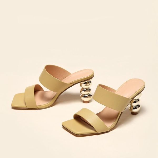 dress shoes summer fashion modern sandals women solid leather strap clear strange heel open square wedding female 2021, Black
dress shoes summer fashion modern sandals women solid leather strap clear strange heel open square wedding female 2021, Black