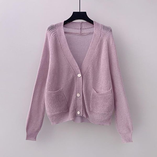 women's knits & tees lightweight knitted women sweater cardigan autumn 2021 v-neck button pocket casual female outwear coats, White
women's knits & tees lightweight knitted women sweater cardigan autumn 2021 v-neck button pocket casual female outwear coats, White