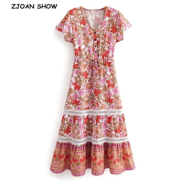 boho stitching hollow out lace floral print short sleeve dress holiday women v neck up adjust waist maxi long dresses 210429, Black;gray
boho stitching hollow out lace floral print short sleeve dress holiday women v neck up adjust waist maxi long dresses 210429, Black;gray
