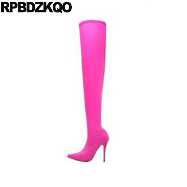 boots extreme shoes designer stiletto fetish slip on over the knee thigh high for plus size women heel stretch pointed toe big, Black
boots extreme shoes designer stiletto fetish slip on over the knee thigh high for plus size women heel stretch pointed toe big, Black