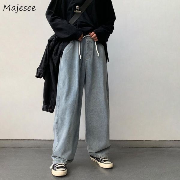 men's jeans baggy men vintage japanese style teenager straight mopping solid comfort drawstring homme denim trousers large size s-3xl, Blue
men's jeans baggy men vintage japanese style teenager straight mopping solid comfort drawstring homme denim trousers large size s-3xl, Blue