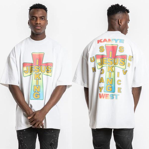 men's t-shirts colorful cross print t-shirt hip-hop summer couple casual cotton drop shoulder short-sleeved streetwear graphic t shirts, White;black
men's t-shirts colorful cross print t-shirt hip-hop summer couple casual cotton drop shoulder short-sleeved streetwear graphic t shirts, White;black
