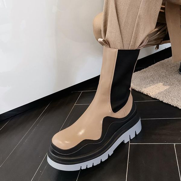 boots 2021 genuine leather thick bottom ankle women's winter high cossacks woman shoes elastic combat autumn, Black
boots 2021 genuine leather thick bottom ankle women's winter high cossacks woman shoes elastic combat autumn, Black