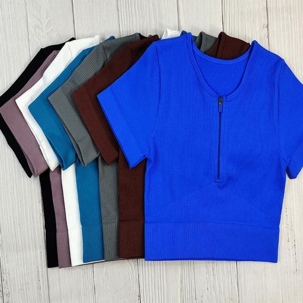 yoga outfit women's seamless short sleeve crop zipper shirts slim fit fitness t-shirts workout women gym running sport cycling
yoga outfit women's seamless short sleeve crop zipper shirts slim fit fitness t-shirts workout women gym running sport cycling